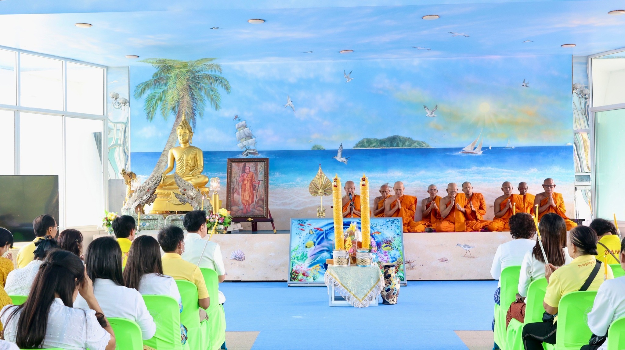 โครงการอนุรักษ์สืบสานประเพณีแห่เทียนและถวายเทียนพรรษา ประจำปีงบประมาณ ๒๕๖๗