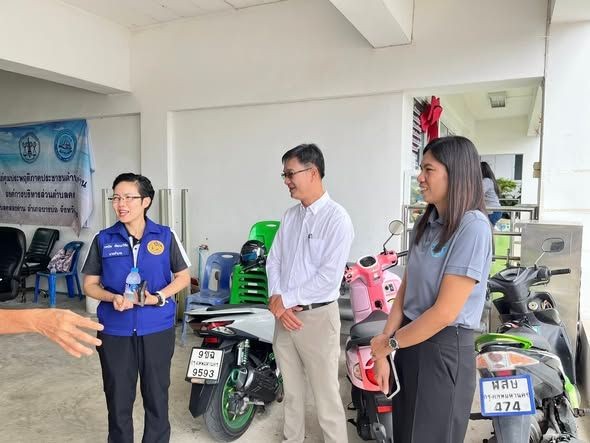 ลงพื้นที่เพื่อรายงานผลการดำเนินงานของศูนย์ช่วยเหลือผู้ประสบปัญหาทางสังคมตำบลคลองด่าน